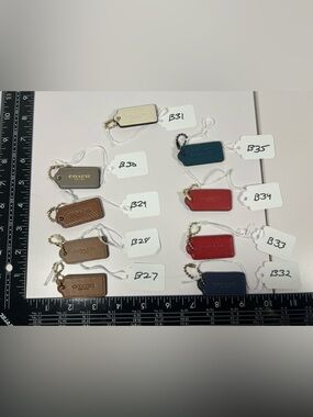 Coach Hangtag Bag Charm Key Fob Replacement Sold Separately
